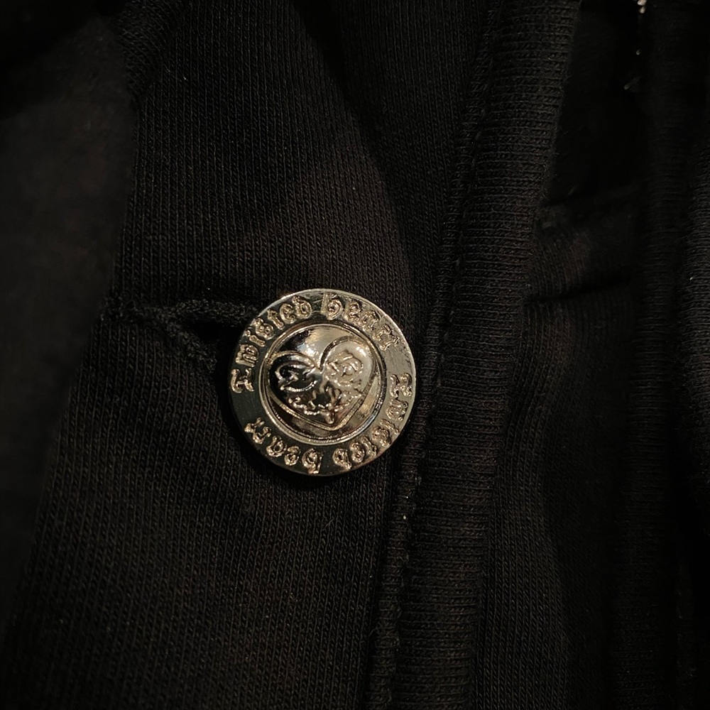 Twisted Sister Cotten jacket w/rhinestones. Large - Picture 5 of 5